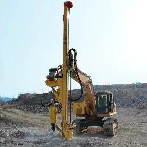 Excavator Refitting Drilling Rig